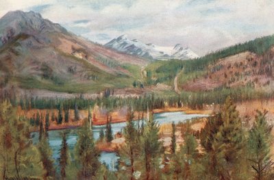 La rivière Bow à Banff - Harold Copping